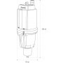 Насос вибрационный JEMIX XVM 60 B/10 нижний забор воды (250 Вт, подъем макс 60м)