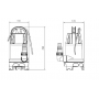 Насос дренажный ROMMER OPTIMA, кабель 10м, 750 Вт, универсальный