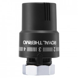 Термоголовка жидкостная ROYAL THERMO, M30 x 1,5 (черный)