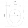 Сиденье для унитаза Iddis, полипропилен, микролифт, 007, 415х342х38 мм