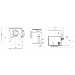 Канализационная насосная станция Unipump SANIVORT 405 M напор 8м (Compact)